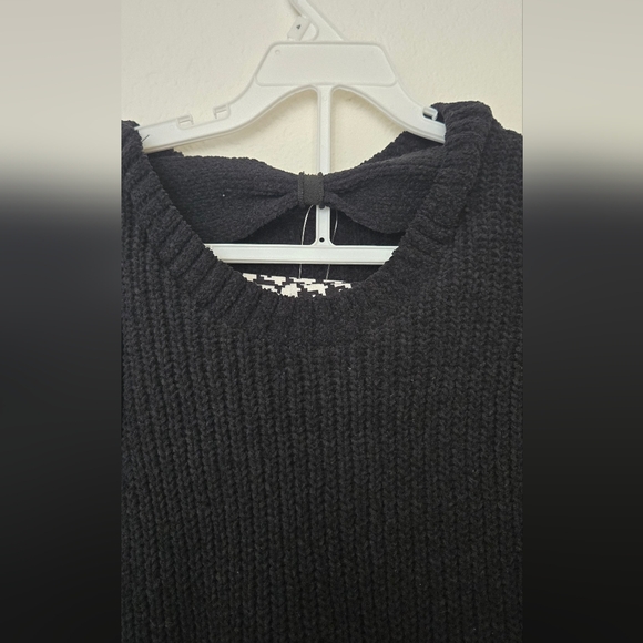 btween Black Knit Top with Houndstooth Bottom - Picture 6 of 7